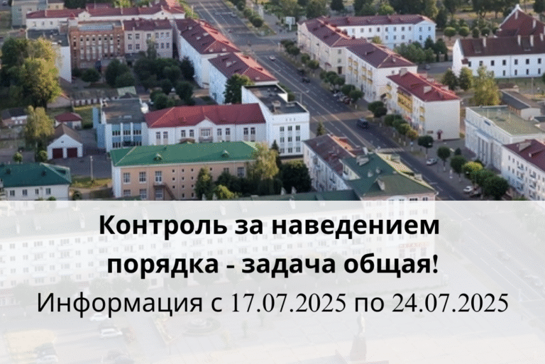 Контроль за наведением порядка — задача общая!