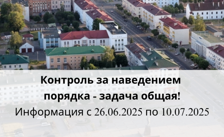 Контроль за наведением порядка — задача общая!