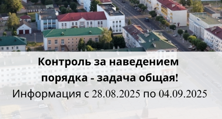 Контроль за наведением порядка — задача общая!