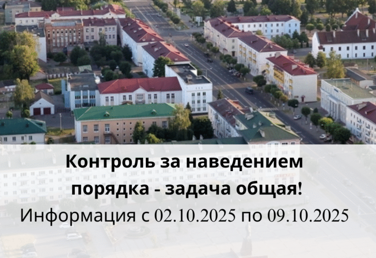 Контроль за наведением порядка — задача общая!