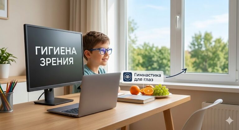 Дети и гаджеты, профилактика компьютерного зрительного синдрома