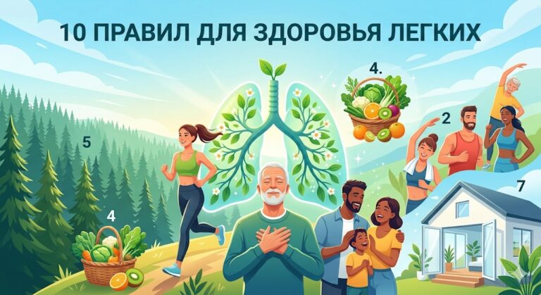 10 правил для здоровья легких
