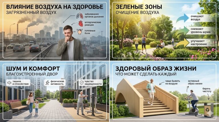 Здоровье человека и влияние городской среды
